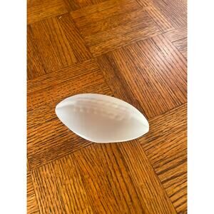 Frosted Crystal football paperweight